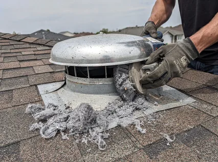 Cleaning Dryer Vent On Roof in East Hampton