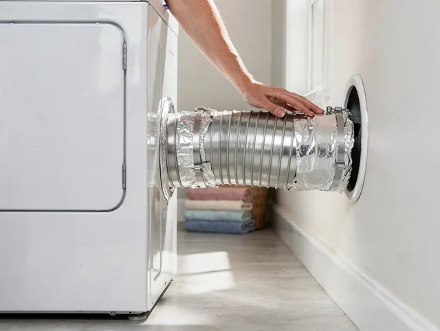 Professional dryer vent hose installation by East Hampton Dryer Vent Cleaning in East Hampton